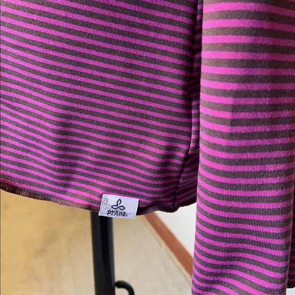 Prana Perry Stripe Pullover Hooded Shirt 
Size Med - Picture 8 of 9